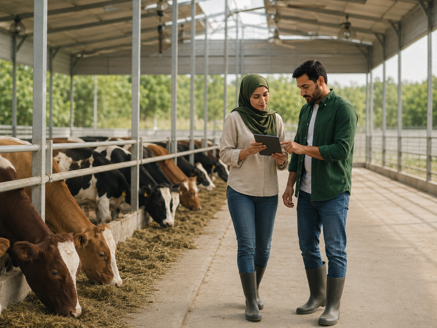 إدارة وإنتاج المزارع الحيوانية الحديثة