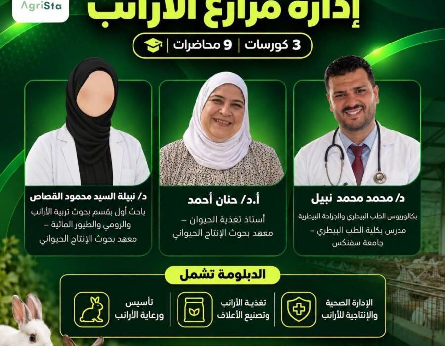 دبلومة إدارة مزارع الأرانب الشاملة